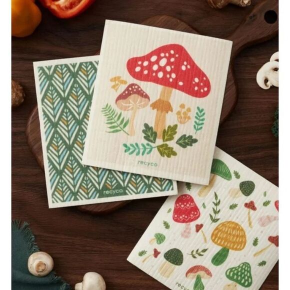 Swedish Dishcloths 12-Piece Set Boho The Perfect Combo of a Sponge and Cloth - Picture 4 of 6